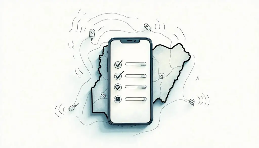A smartphone screen displaying various optimized settings icons